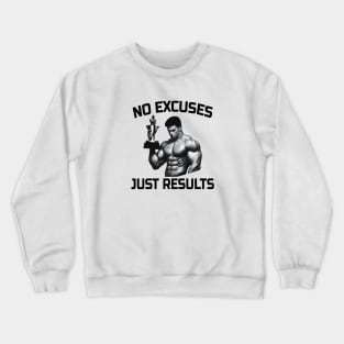 No Excuses, Just Results Crewneck Sweatshirt